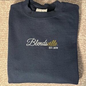 Champion Navy Eco Authentic Crewneck Sweatshirt